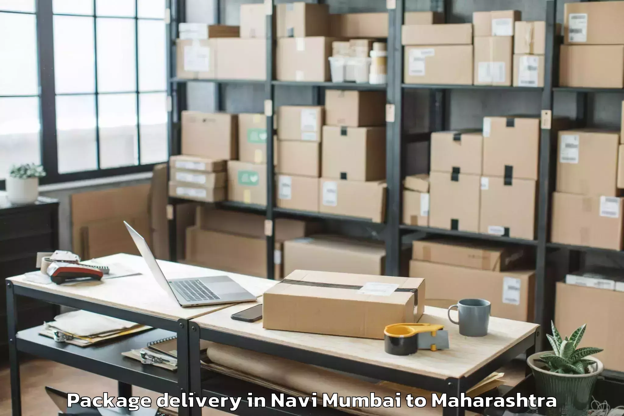 Affordable Navi Mumbai to Murtizapur Package Delivery